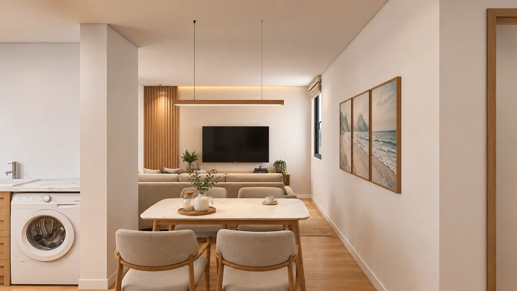 Apartamento 48 m² — Ambientes integrados