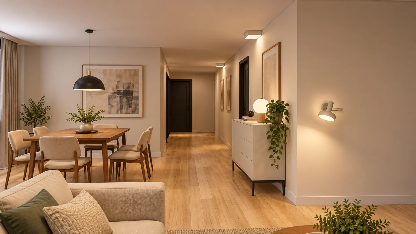 Apartamento 86 m² — Ambientes integrados