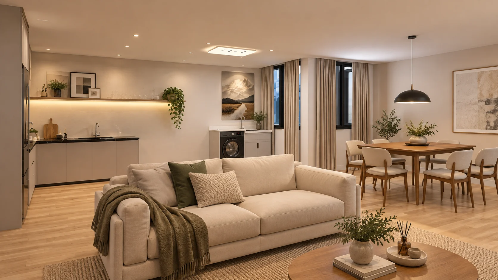 Apartamento 86 m² — Ambientes integrados