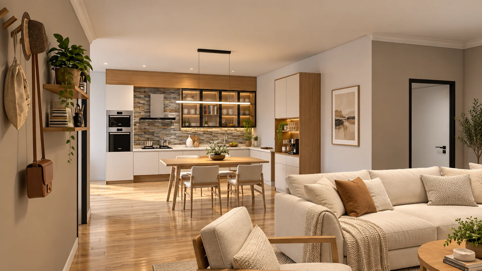 Apartamento 40,96 m² — Ambientes integrados