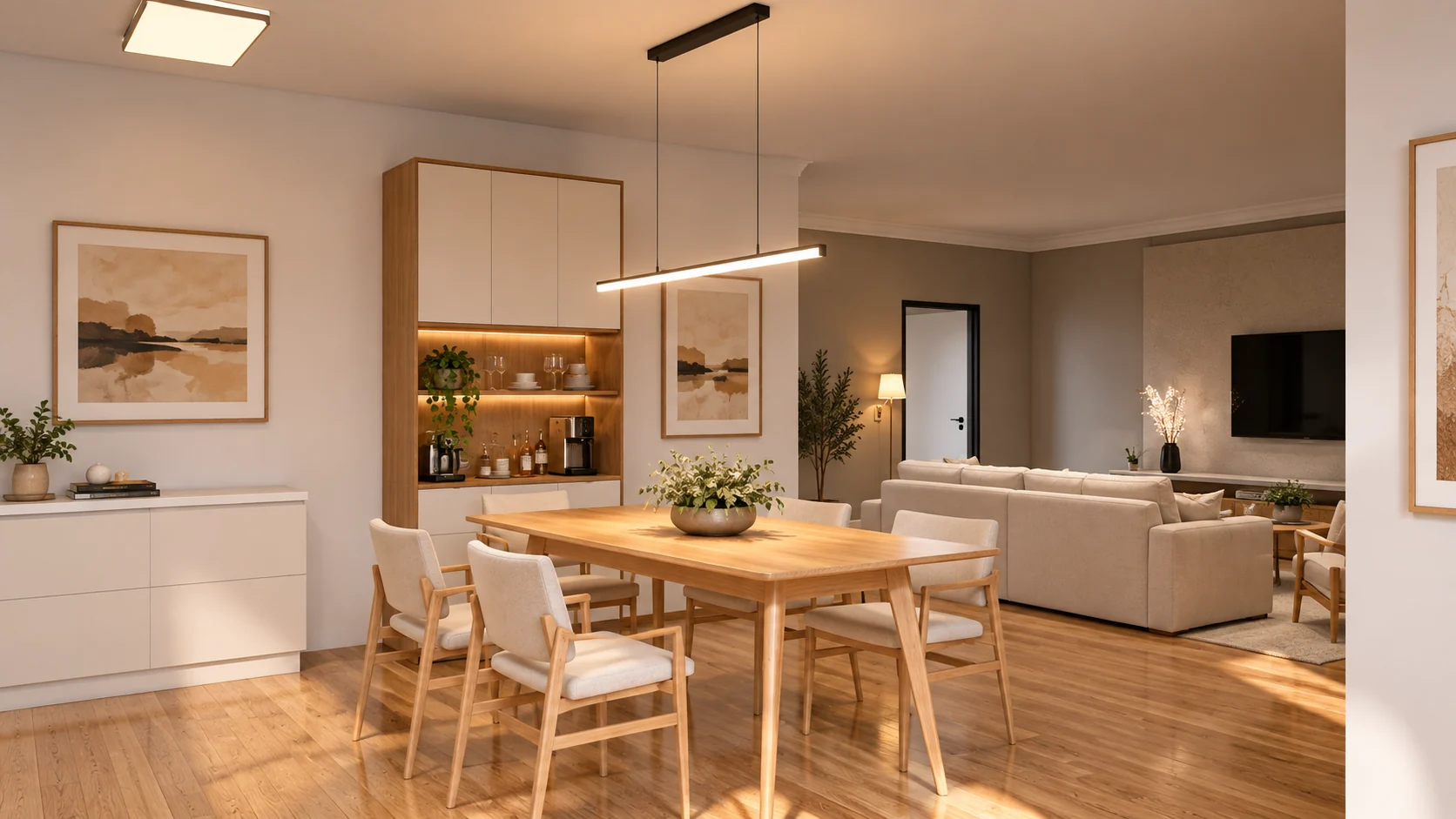 Apartamento 40,96 m² — Sala de Jantar integrada